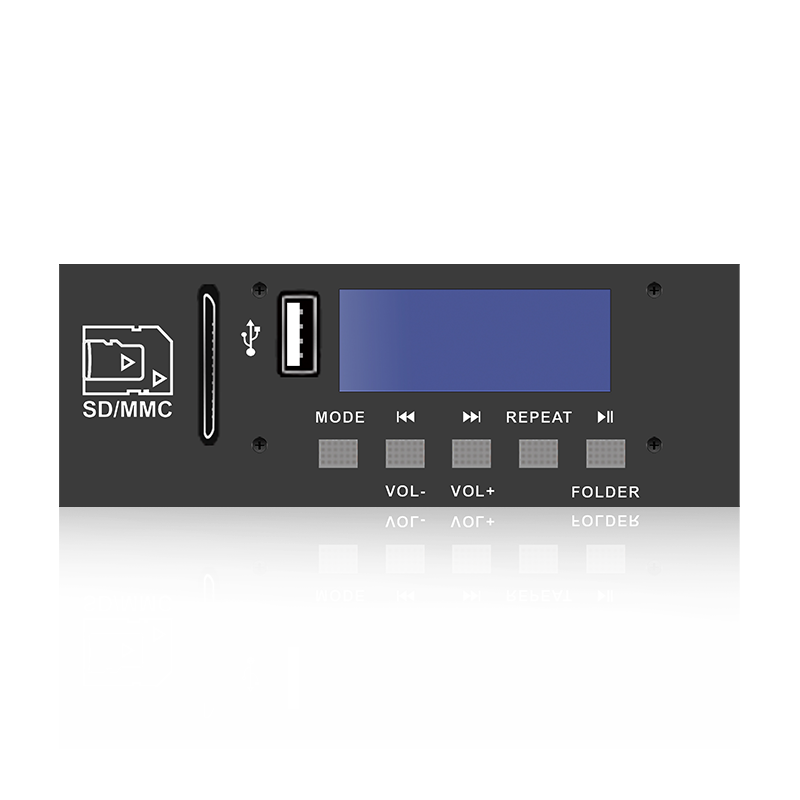 LCD6220: Femknapps SD/USB-anslutning LCD-skärm MP3-spelare med Bluetooth, TWS