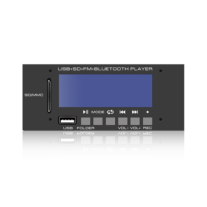 LCD6228: Sexknapps SD/USB-kontakt LCD-skärm MP3-spelare med Bluetooth, TWS