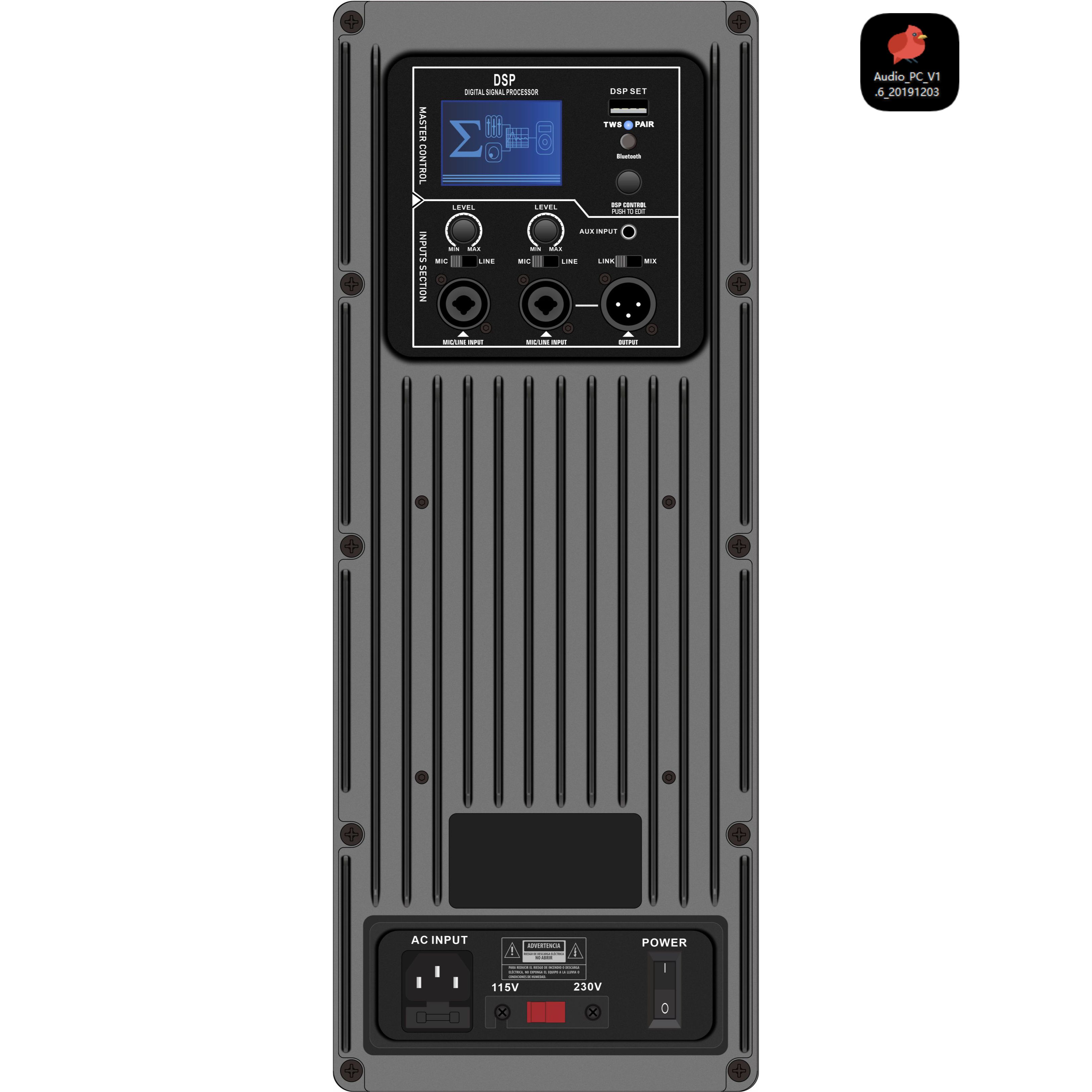DSP1803 DSP Full-range Powered förstärkare