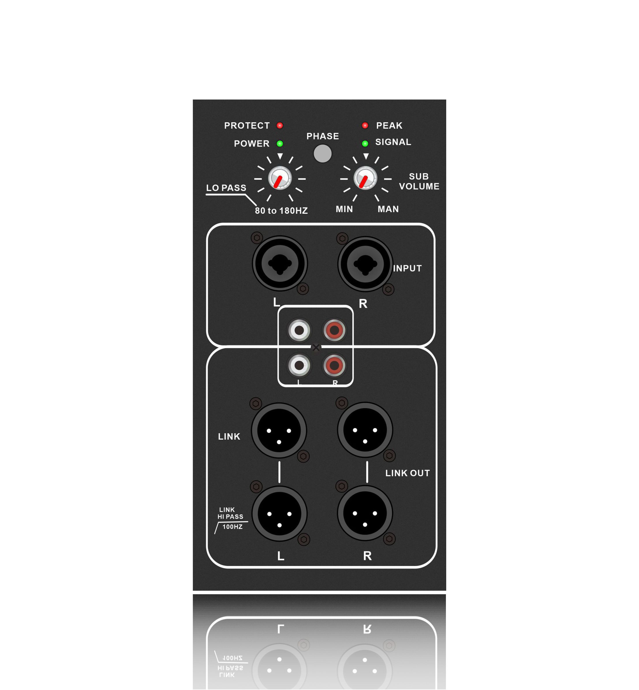 SUB18-2.1 Class AB Powered Subwoofer Förstärkare