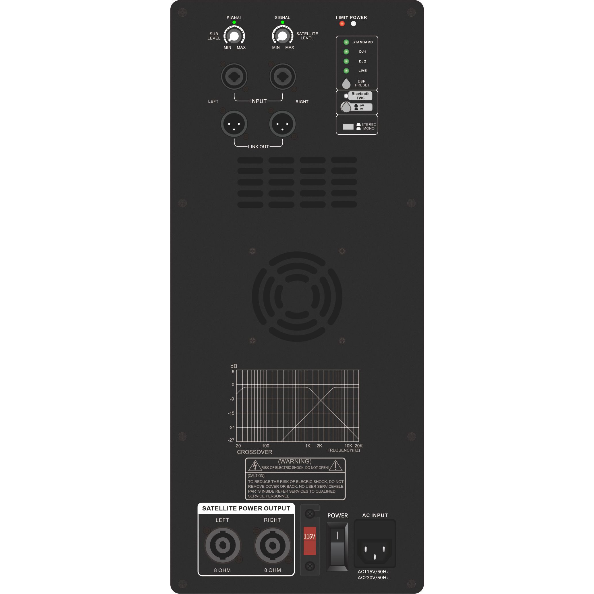 DSP1903SUB Series Powered Subwoofer 1.1 / 2.1 / 2.2 Channel System