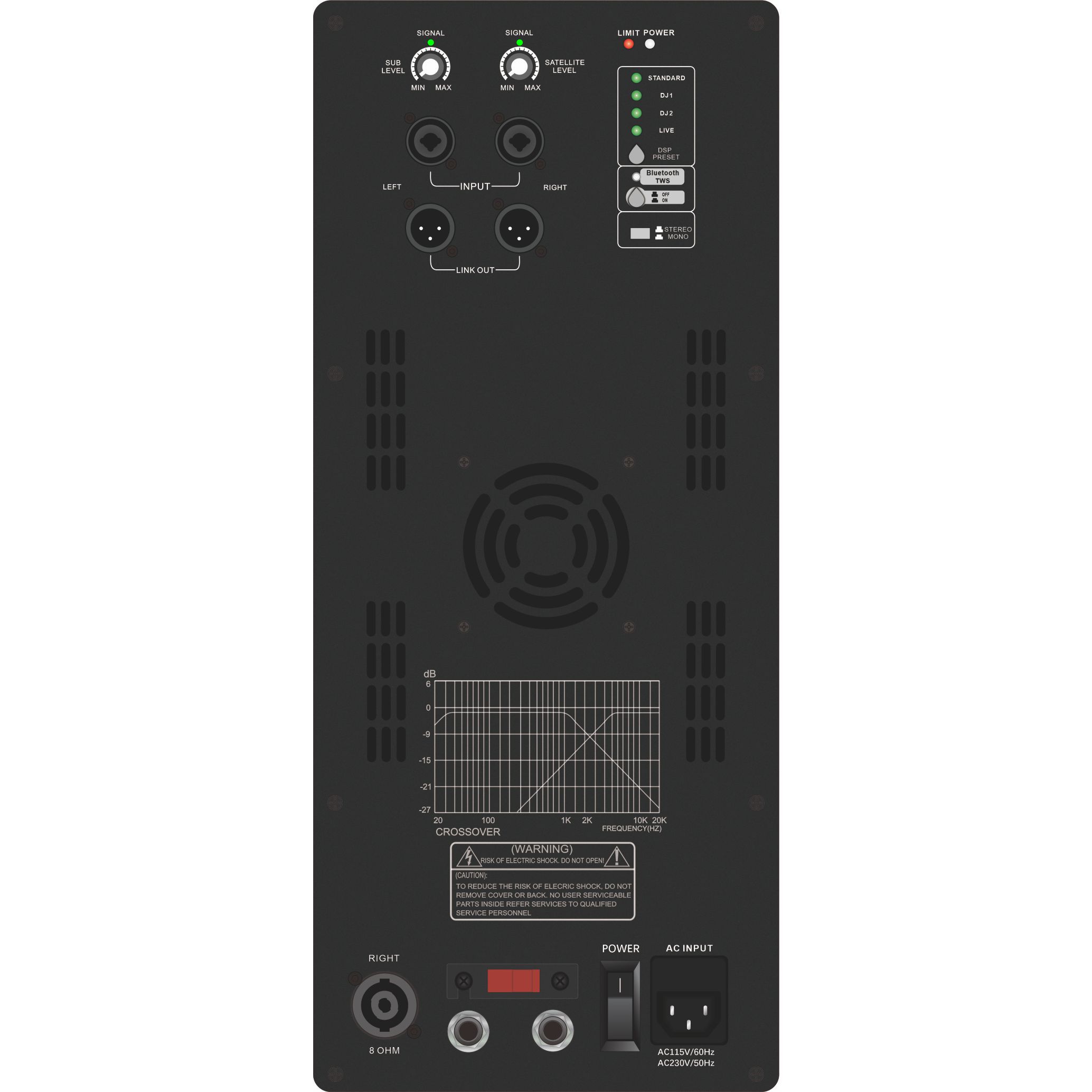 DSP1903SUB Series Powered Subwoofer 1.1 / 2.1 / 2.2 Channel System