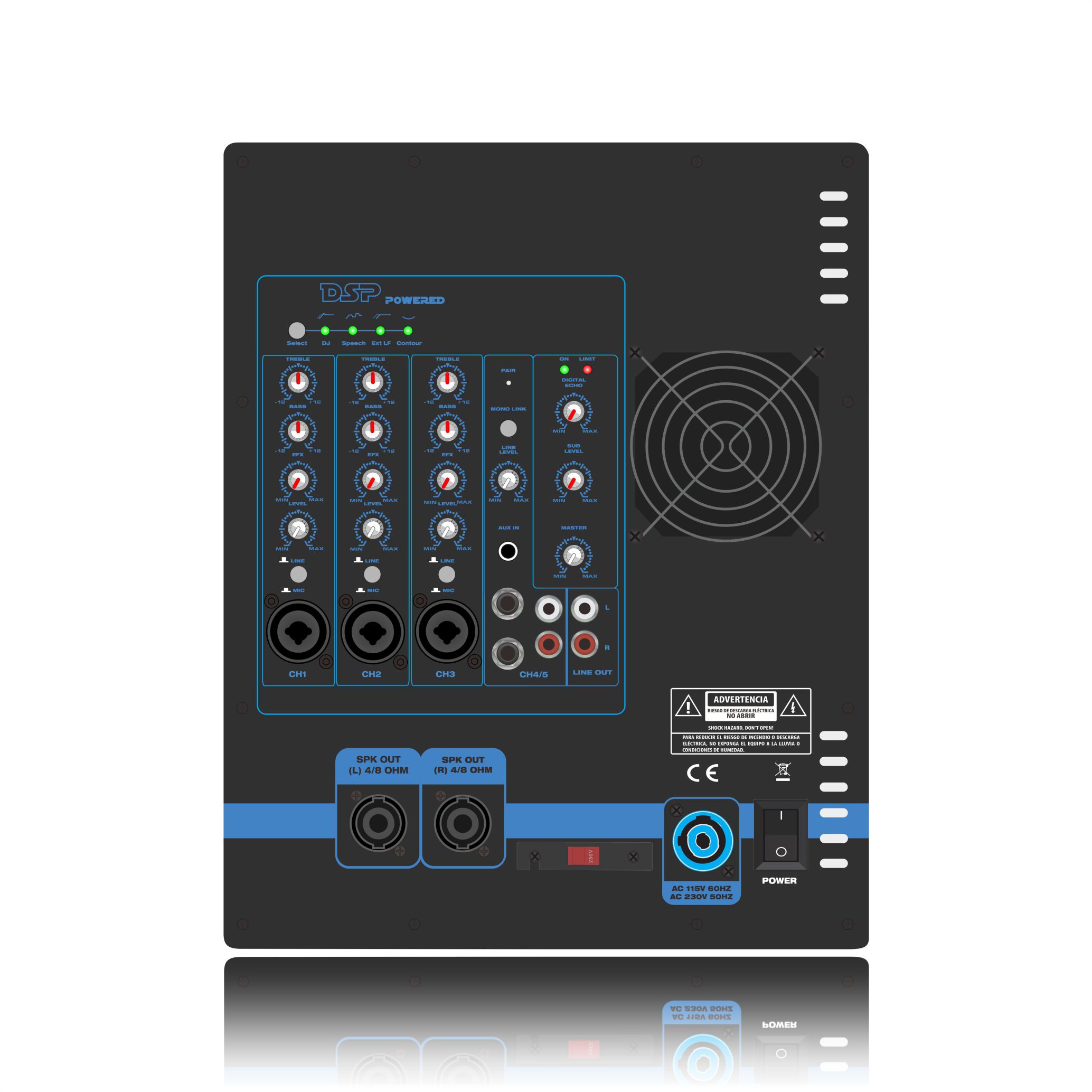 PL82DSP Line Array Speaker System Power Amplifier 2.1-2.2