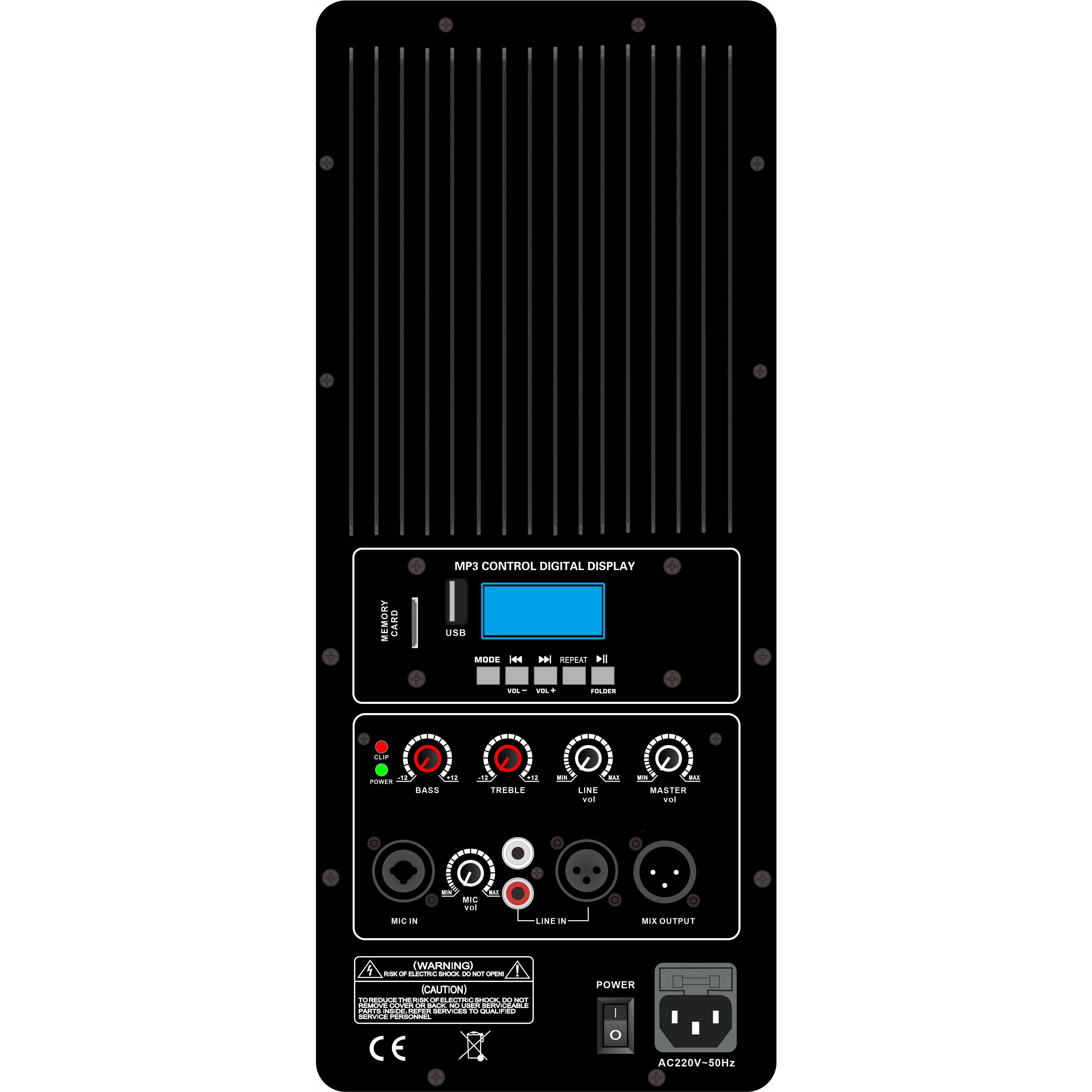 Klass H-driven högtalarförstärkare PL89