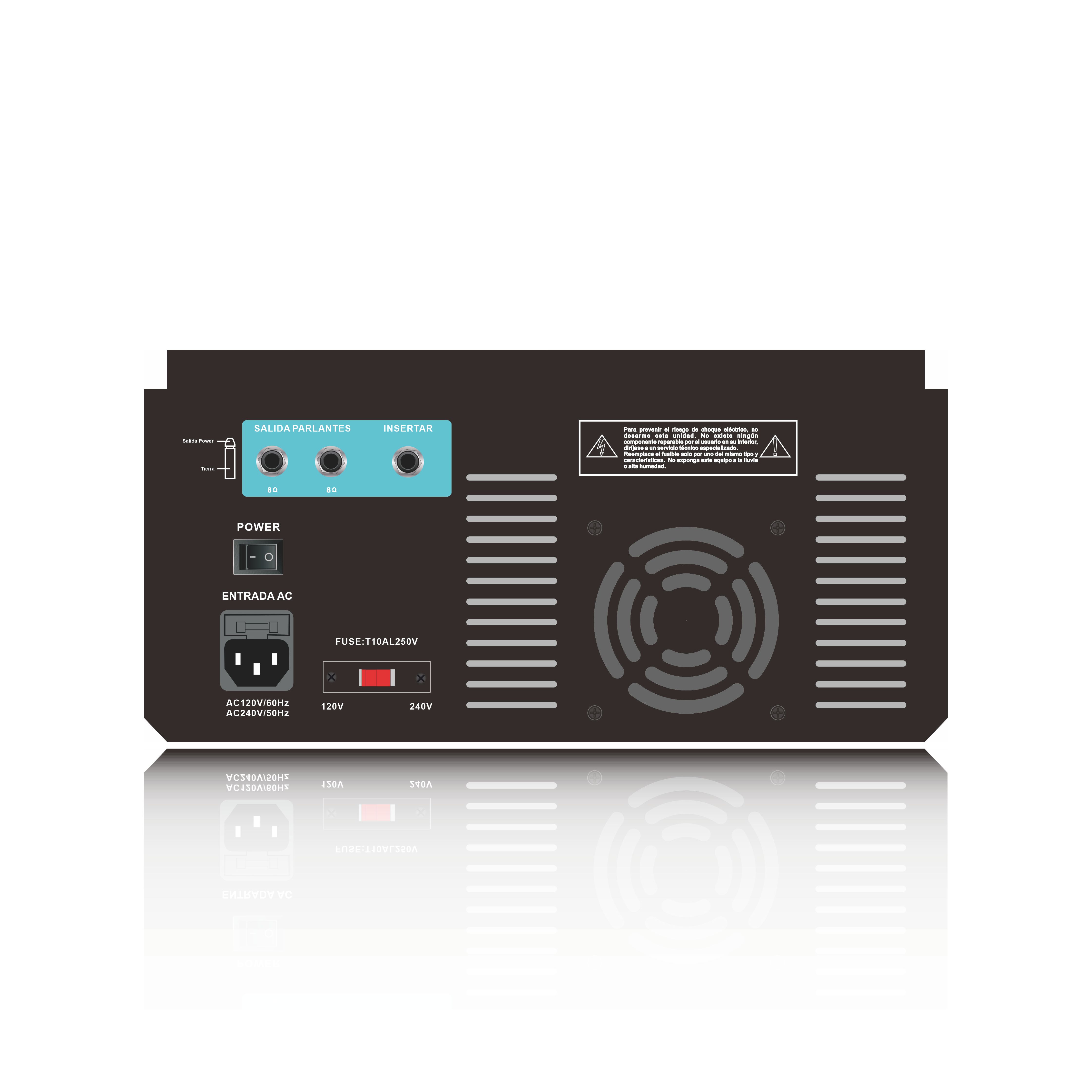 4-kanalsdriven Bluetooth Karaoke Mixer Amplifier SB4200