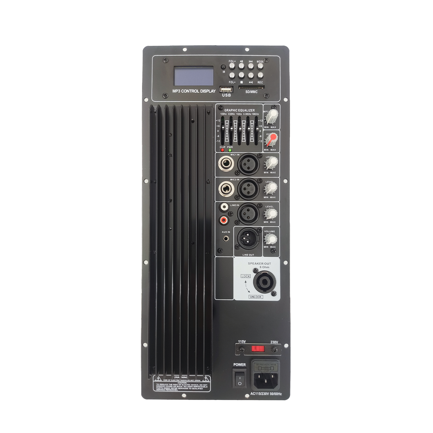 Klass AB PA System Högtalarförstärkare PL70